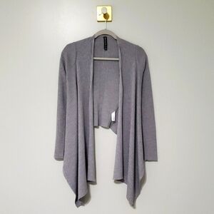 Athleta Women Solstice Wrap Cardigan XXS Gray Merino Wool Blend Balletcore Yoga
